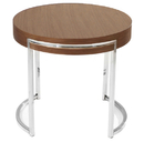 Rosa Round End Table White Lacquer