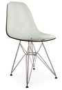 Eiffel Wire Base Chair Gray Acrylic