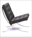 Exposition Chair Black Leather
