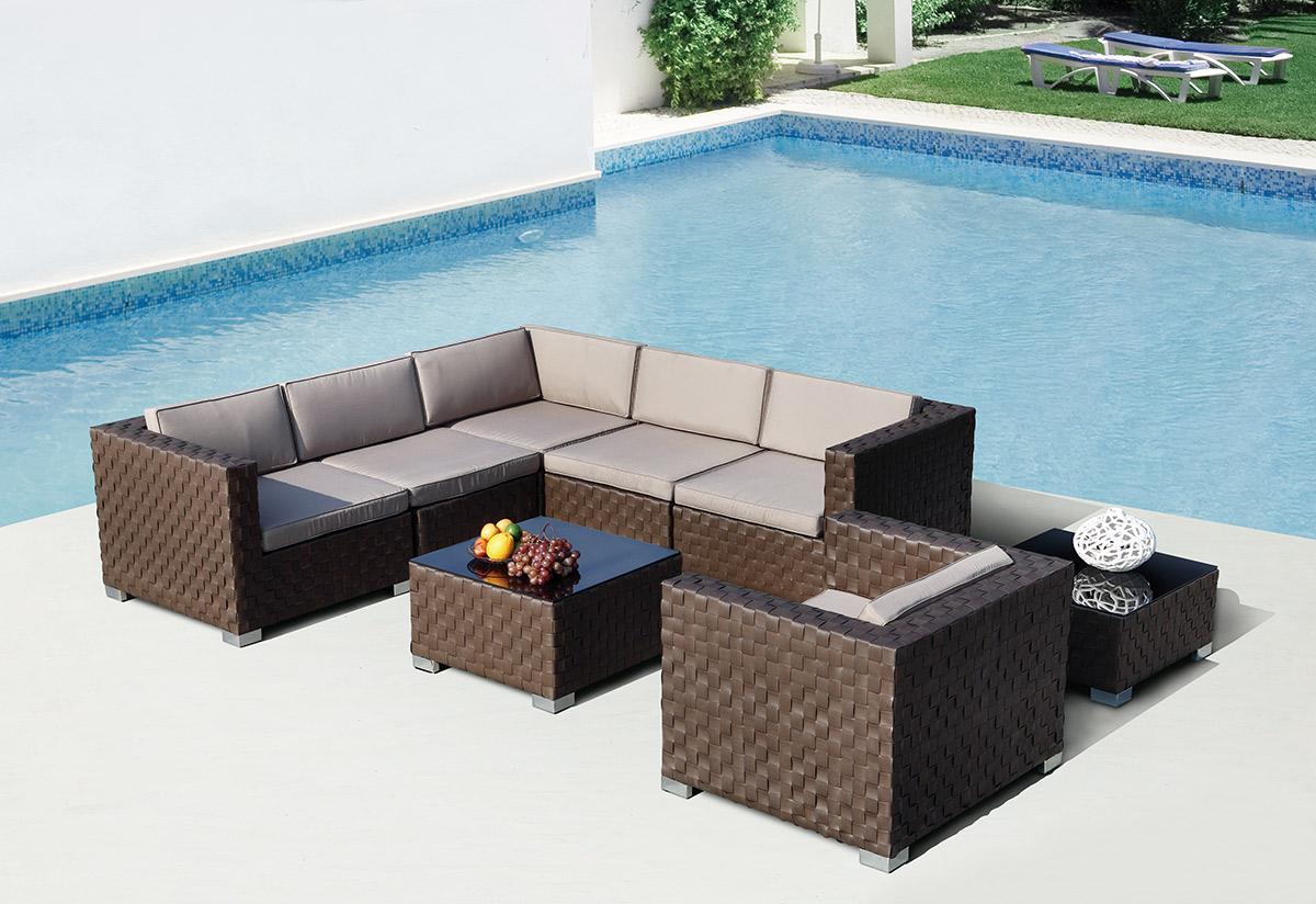 skrivestil Sjov Intakt Catalina Outdoor Sectional Sofa Set | AdvancedInteriorDesigns | Outdoor  Furniture